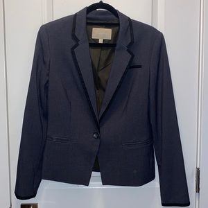 Banana Republic Navy Blazer with Black Piping